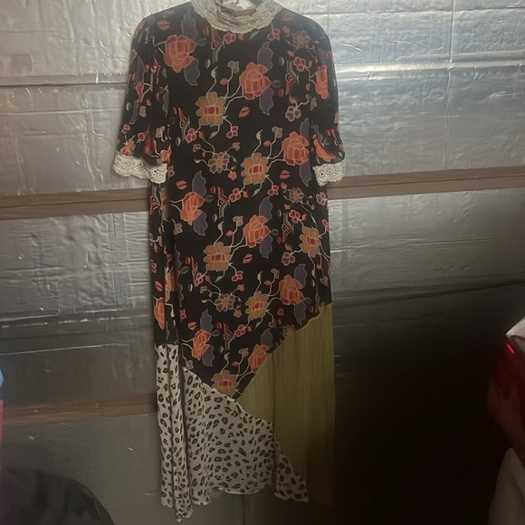 Anthropologie Verb Pallavee Singhee Floral Lace size medium Dress - Picture 1 of 17